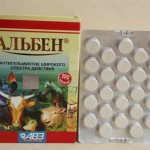 Alben tablets for worms