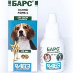 Bars ear drops for dogs